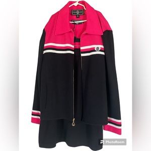 St John Sport 3 Piece Skirt Suit Set